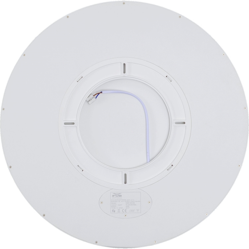 Fulgur s-43039 - Dimbar LED-takarmatur NOMY-RC LED/40W/230V 3000/4000/6500K Ø 50 cm IP40 vit + fjärrkontroll