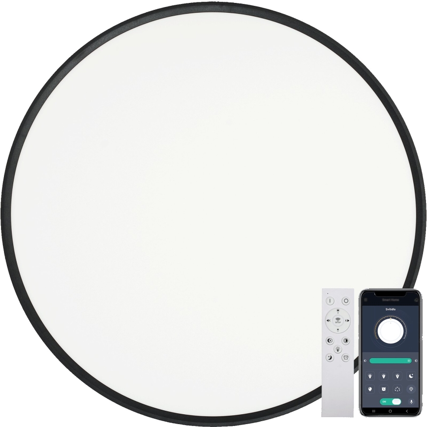 Fulgur s-43042 - Dimbar LED-taklampa NOMY-RC LED/50W/230V 3000/4000/6500K Ø 60 cm IP40 svart + fjärrkontroll