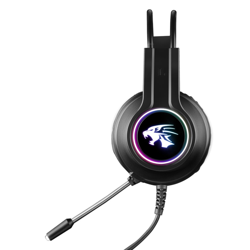 Gaming LED RGB hörlurar VARR med a mikrofon 3.5