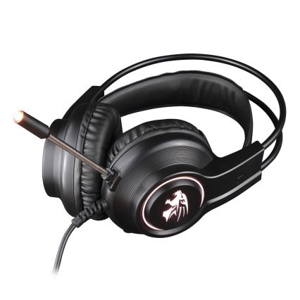 Gaming LED RGB hörlurar VARR med a mikrofon 3.5