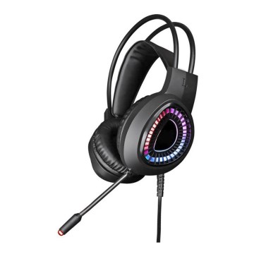 Gaming LED RGB hörlurar VARR med mikrofon 7.1