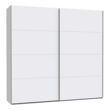 Garderob KARO med spegel 220x210 cm vit