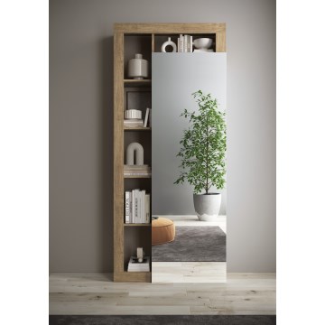 Garderob LENOR 91x209 cm vit/brun
