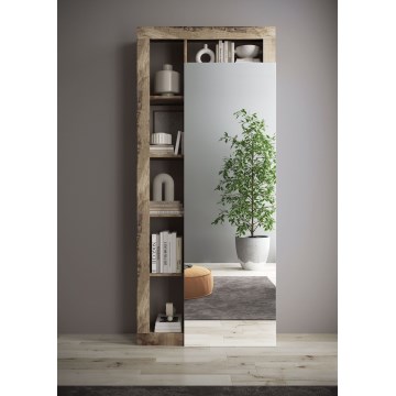 Garderob LENOR 91x209 cm vit/brun