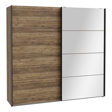 Garderob med spegel OREN 220x210 cm artisan-ek