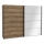 Garderob med spegel OREN 270x210 cm Artisan-ek