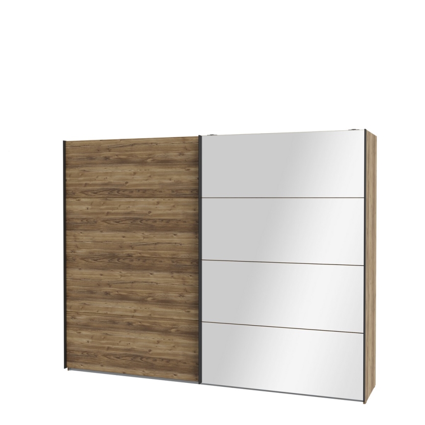 Garderob med spegel OREN 270x210 cm Artisan-ek