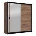 Garderob med spegel SABRINA 203x215 cm ek craft