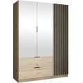 Garderob med spegel VISTA 150x215 cm artisan-ek/grafit