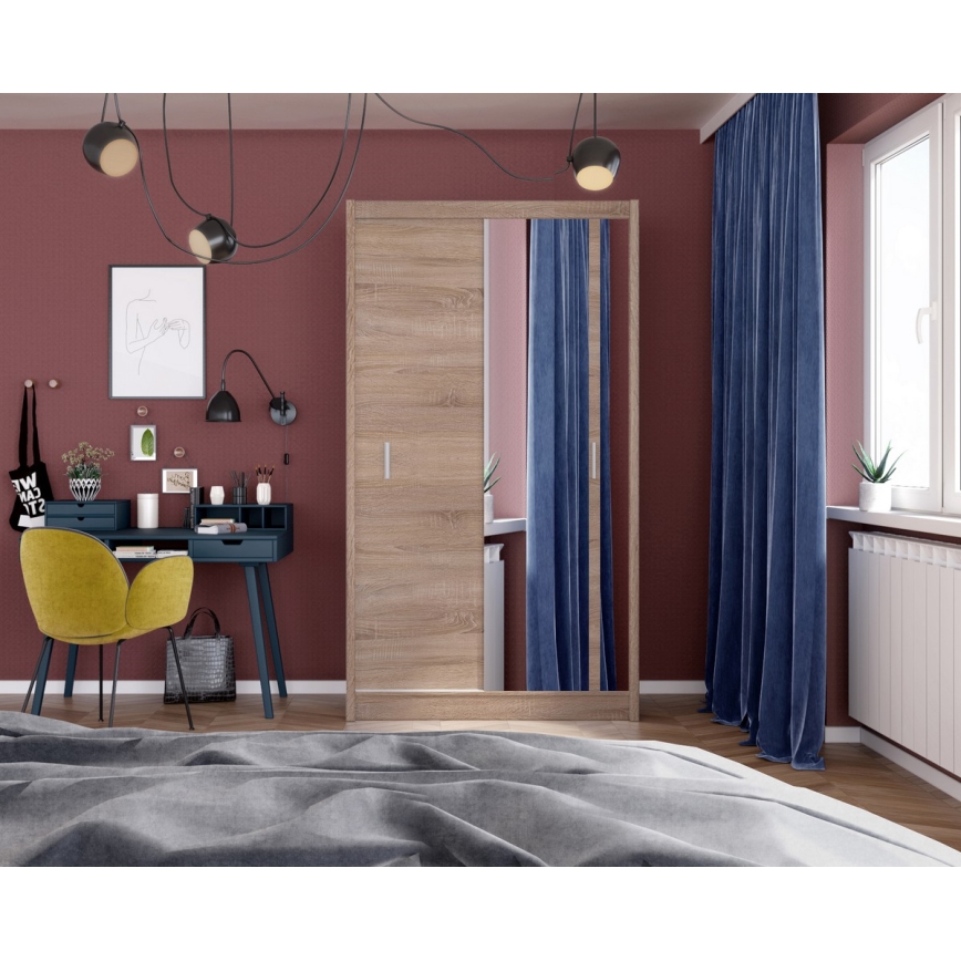 Garderob SABRINA 120x215 cm ek sonoma
