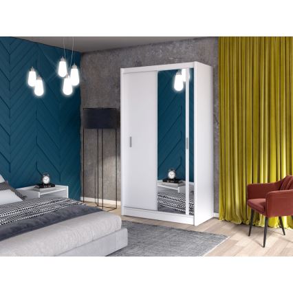 Garderob SABRINA 120x215 cm vit