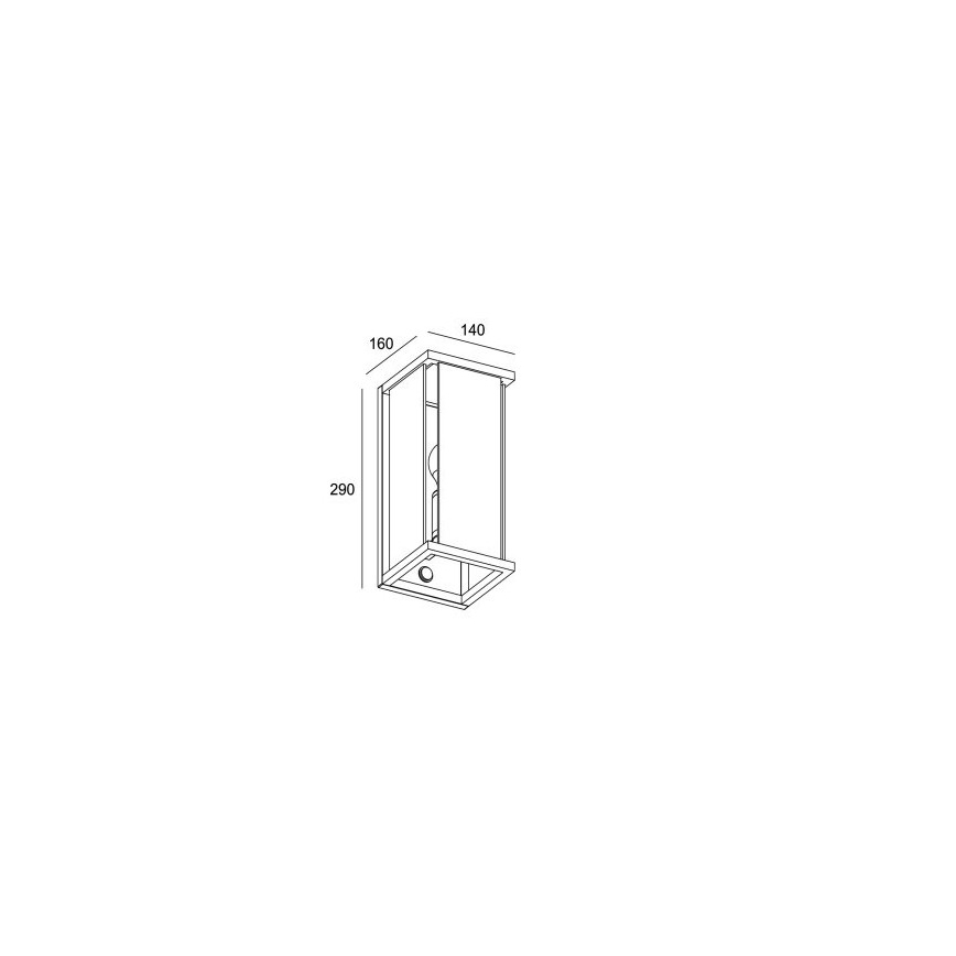 Gardino LX1465 - Utomhuslampa med sensor MELISSA 1xE27/15W/230V IP54