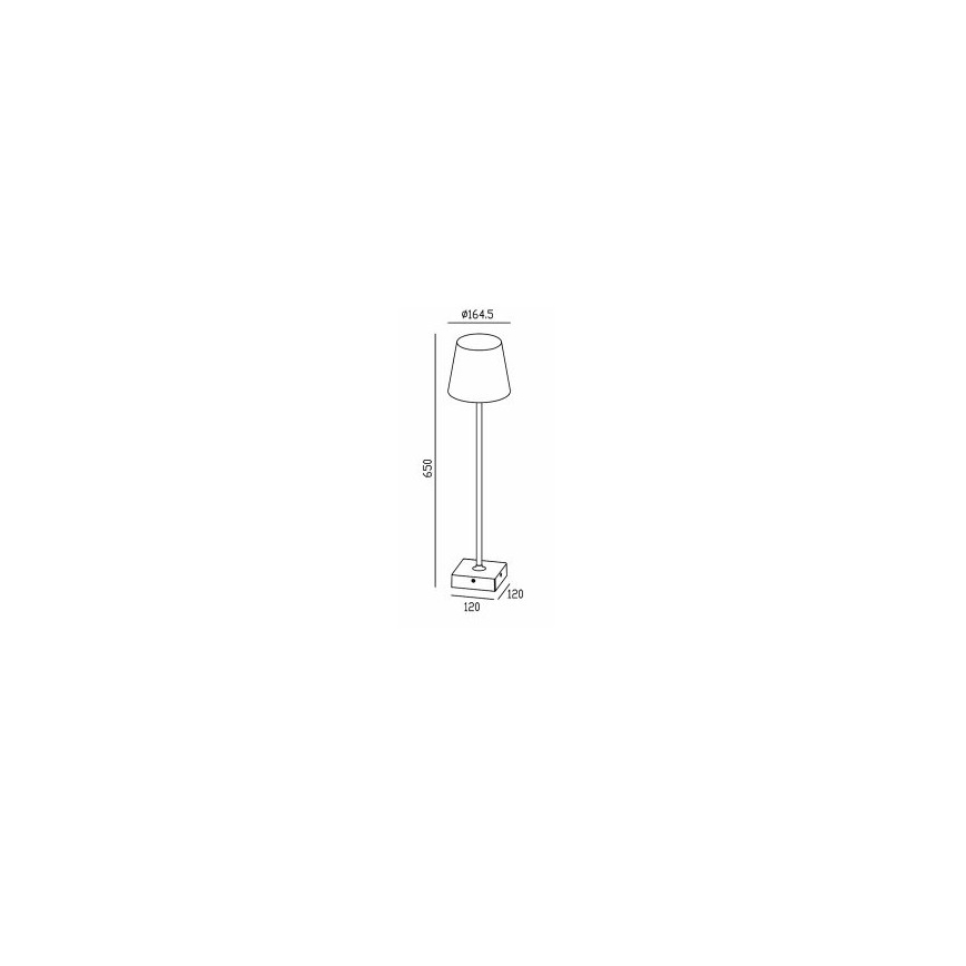 Gardino LX1793-650 - LED golvlampa för utomhusbruk VIOLA LED/7W/230V IP65