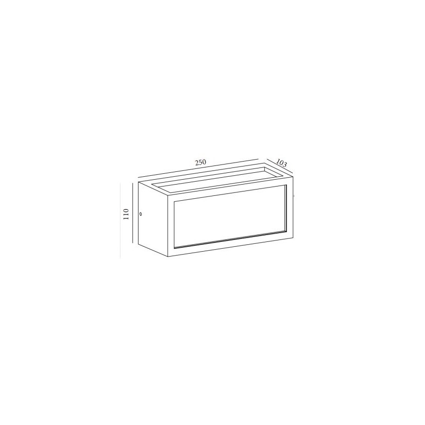 Gardino LX5705-LED - LED vägglampa för utomhusbruk BETULLA LED/18W/230V IP54