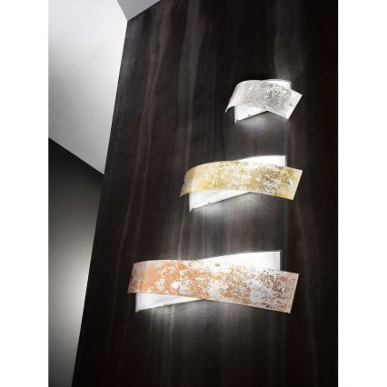 Gea Luce CAMILLA A M arg - Vägglampa CAMILLA 4xE14/28W/230V 54 cm silver