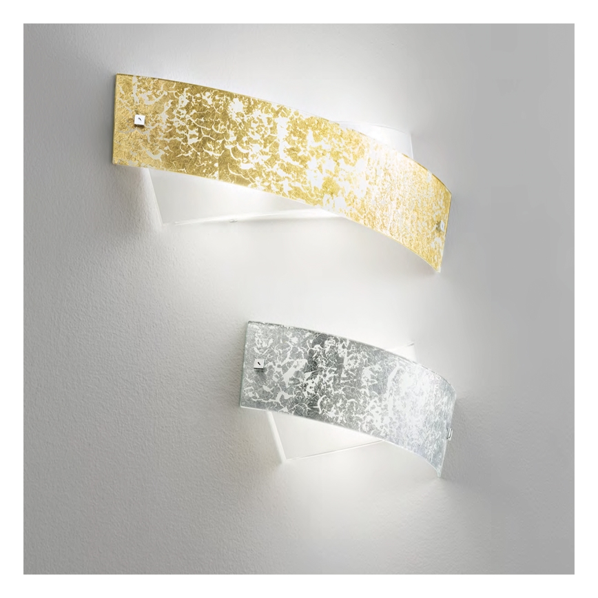 Gea Luce CAMILLA A M arg - Vägglampa CAMILLA 4xE14/28W/230V 54 cm silver