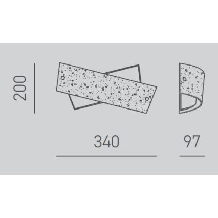 Gea Luce CAMILLA A P oro - Vägglampa CAMILLA 2xE14/28W/230V 34 cm guld