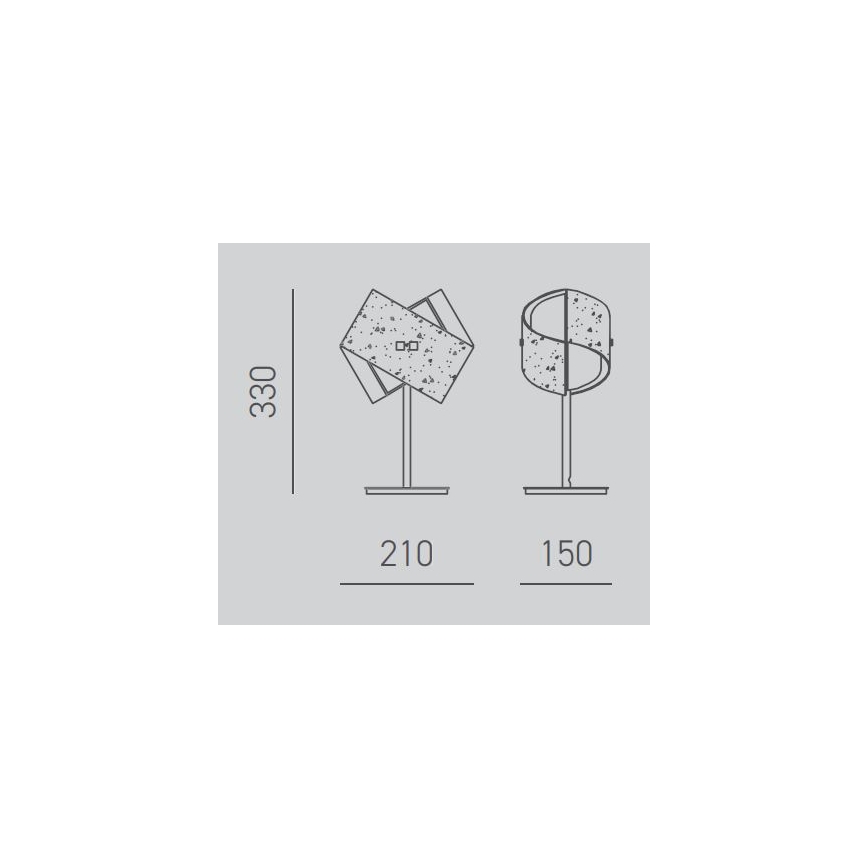 Gea Luce CAMILLA L P arg - Bordslampa CAMILLA 1xE14/42W/230V silver