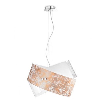 Gea Luce CAMILLA S G oro - Ljuskrona med textilsladd CAMILLA 2xE27/70W/230V guld