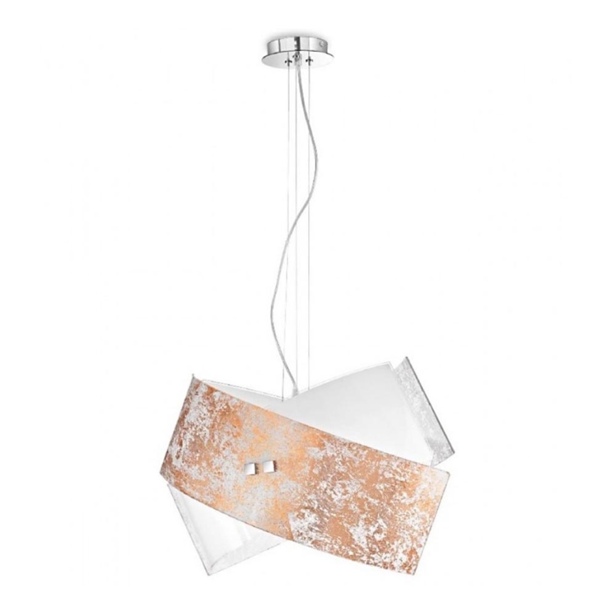Gea Luce CAMILLA S G oro - Ljuskrona med textilsladd CAMILLA 2xE27/70W/230V guld