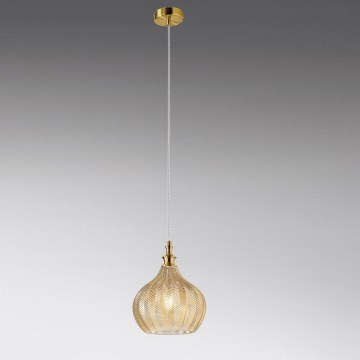 Gea Luce CLEOFE S/11 A - Ljuskrona med textilsladd CLEOFE 1xE27/60W/230V diameter 23 cm