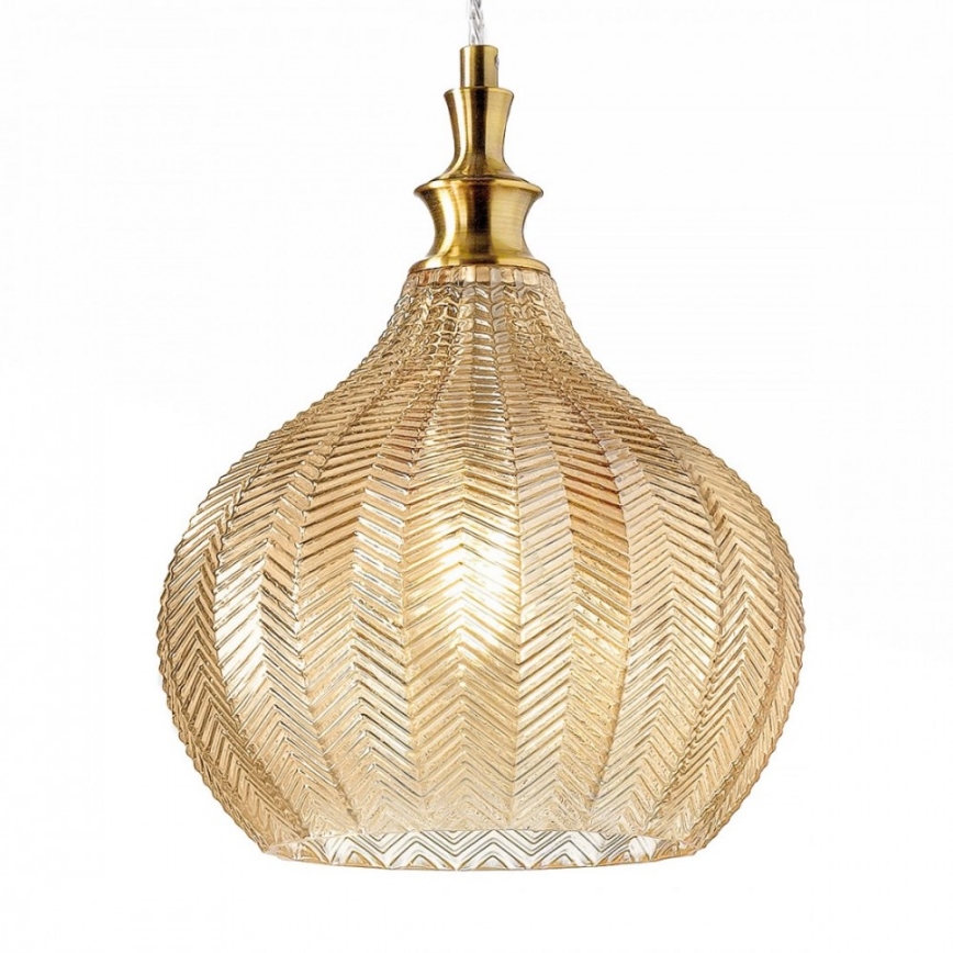 Gea Luce CLEOFE S/11 A - Ljuskrona med textilsladd CLEOFE 1xE27/60W/230V diameter 23 cm