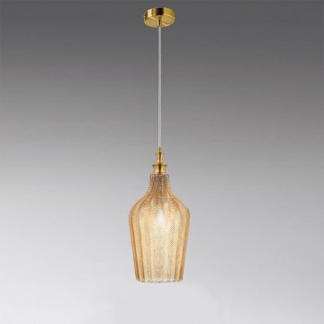 Gea Luce CLEOFE S/12 A - Ljuskrona med textilsladd CLEOFE 1xE27/60W/230V diameter 18 cm