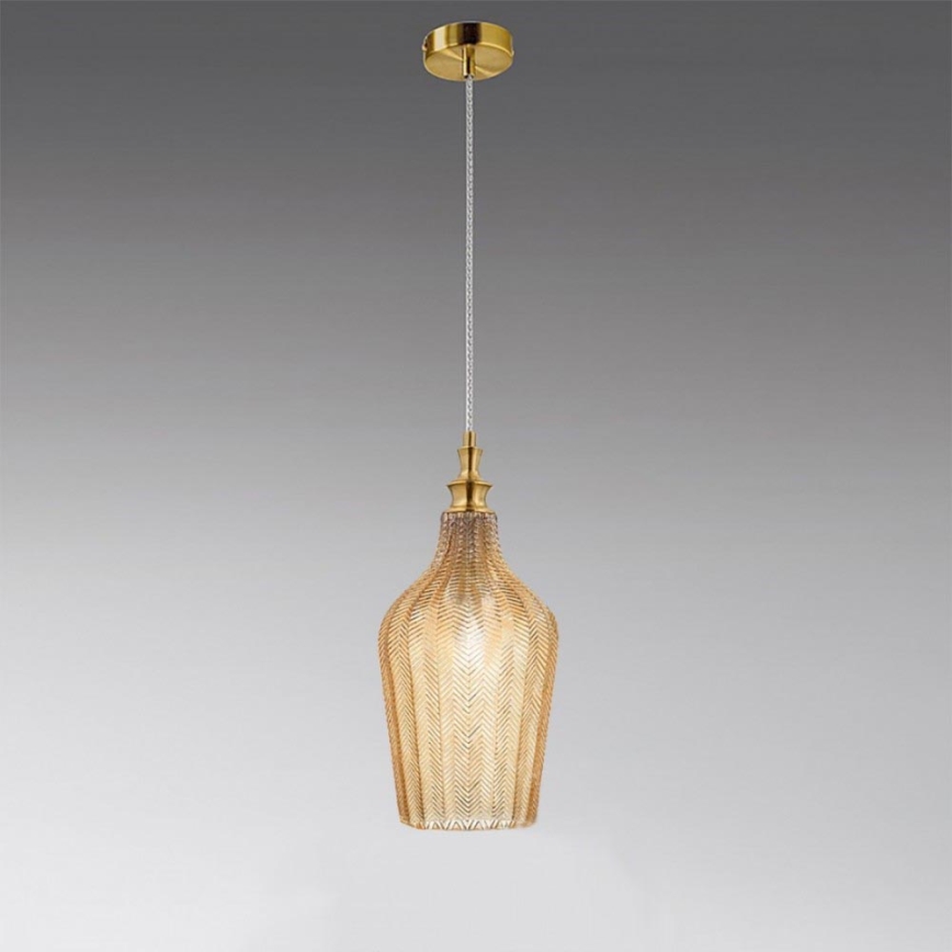 Gea Luce CLEOFE S/12 A - Ljuskrona med textilsladd CLEOFE 1xE27/60W/230V diameter 18 cm