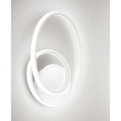Gea Luce DIVA A BIANCO SATINATO - LED ljusreglerad vägglampa DIVA LED/20W/230V vit