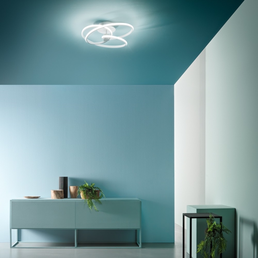 Gea Luce DIVA P P BIANCO - Dimbar LED ytmonterad ljuskrona DIVA LED/42W/230V vit