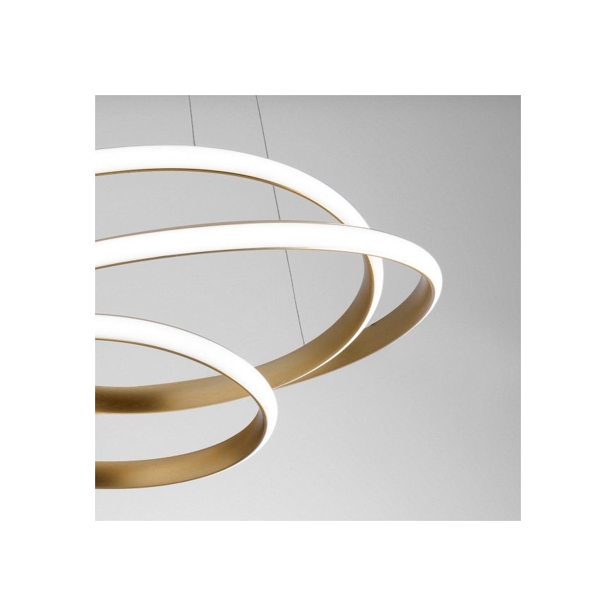 Gea Luce DIVA S P ORO - LED ljusreglerad ljuskrona på textilsladd DIVA LED/43W/230V guld