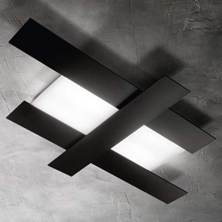 Gea Luce DOHA P G N - LED taklampa DOHA LED/50W/230V 104 cm svart