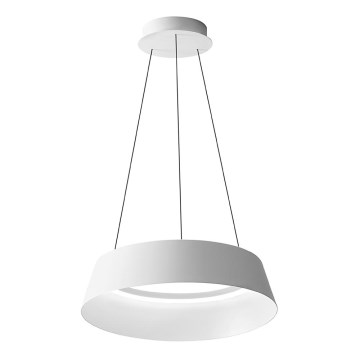 Gea Luce JULIETTE S B - LED ljusreglerad ljuskrona på textilsladd JULIETTE LED/50W/230V vit