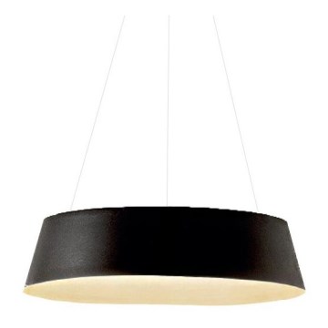 Gea Luce JULIETTE S N - LED ljusreglerad ljuskrona på textilsladd JULIETTE LED/50W/230V svart/guld