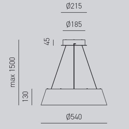 Gea Luce JULIETTE S N - LED ljusreglerad ljuskrona på textilsladd JULIETTE LED/50W/230V svart/guld