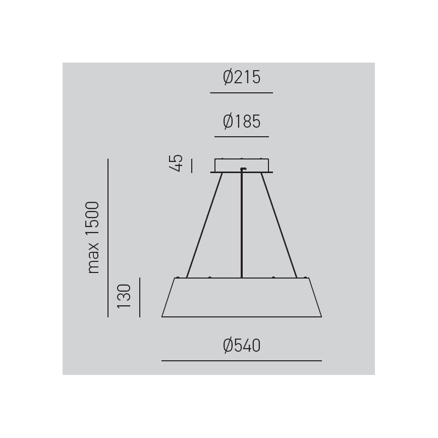 Gea Luce JULIETTE S N - LED ljusreglerad ljuskrona på textilsladd JULIETTE LED/50W/230V svart/guld
