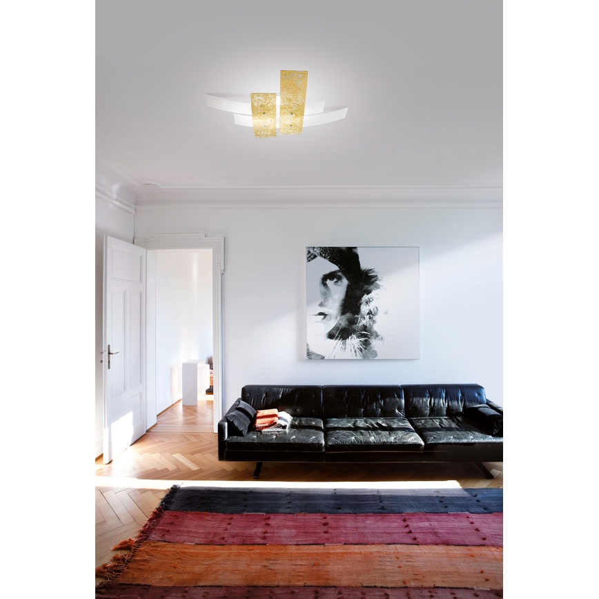 Gea Luce LARA P M oro - Taklampa LARA 2xE27/70W/230V 70 cm guld