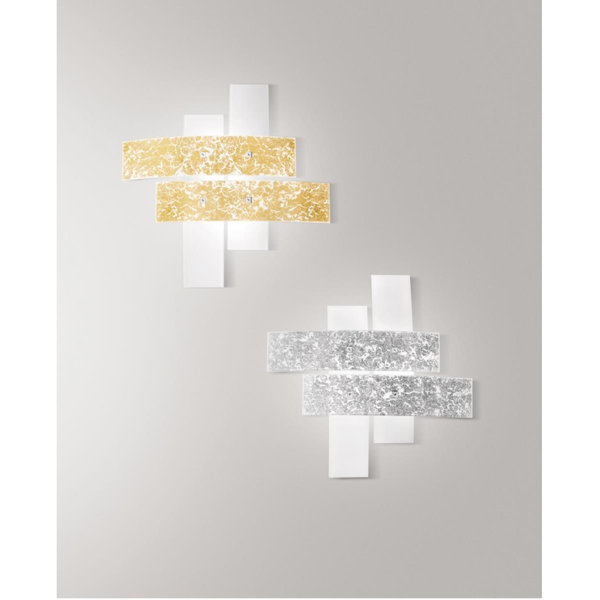 Gea Luce LARA P P arg - Taklampa LARA 2xE27/52W/230V 50 cm silver