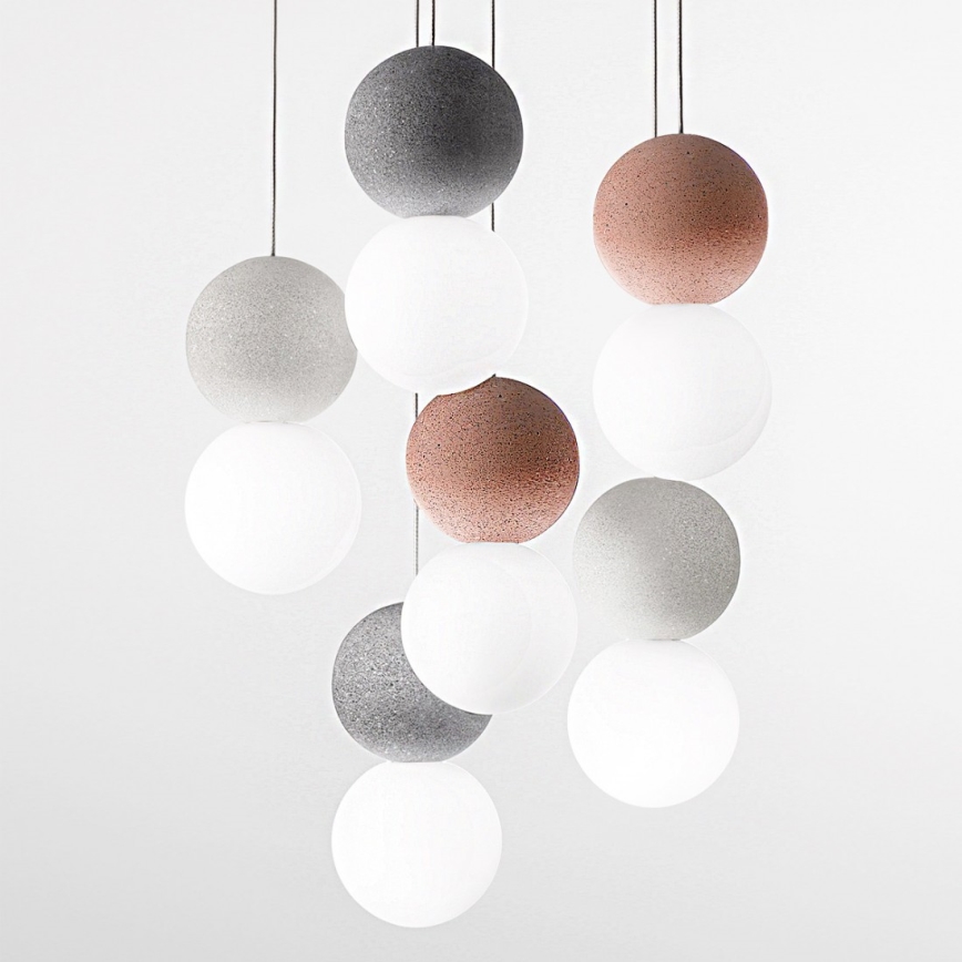Gea Luce SFERA S6 G - Ljuskrona med textilsladd SFERA 6xG9/28W/230V