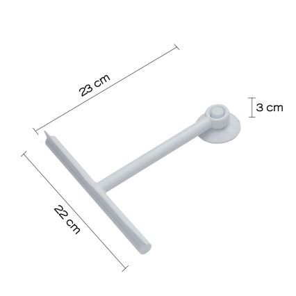 Gedy - Glasskrapa GUMMY matt svart