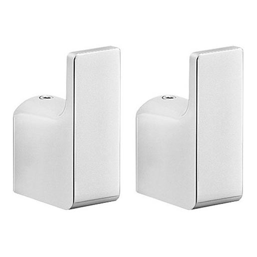 Gedy - KIT 2x Väggkrok PIRENEI skinande krom