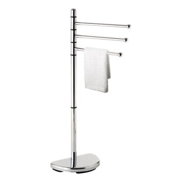 Gedy - Stativ med handukshängare HIBISCUS 90,5 cm skinande krom