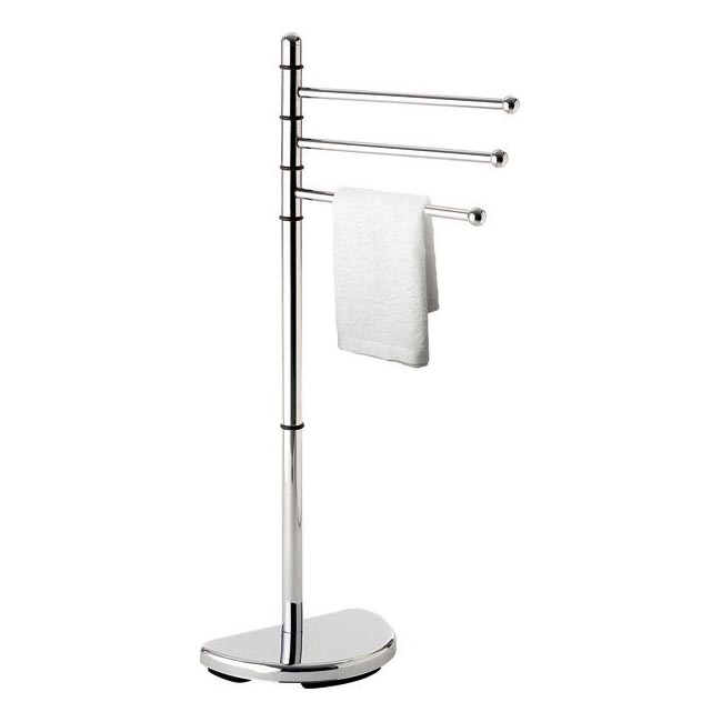 Gedy - Stativ med handukshängare HIBISCUS 90,5 cm skinande krom