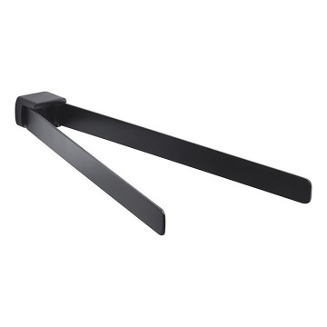 Gedy - Vägg roterande handduk hållare PIRENEI 36 cm matt svart