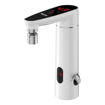 Genomströmningsvärmare med touch med sensor och LED display 3000W/230V IPX4 vit