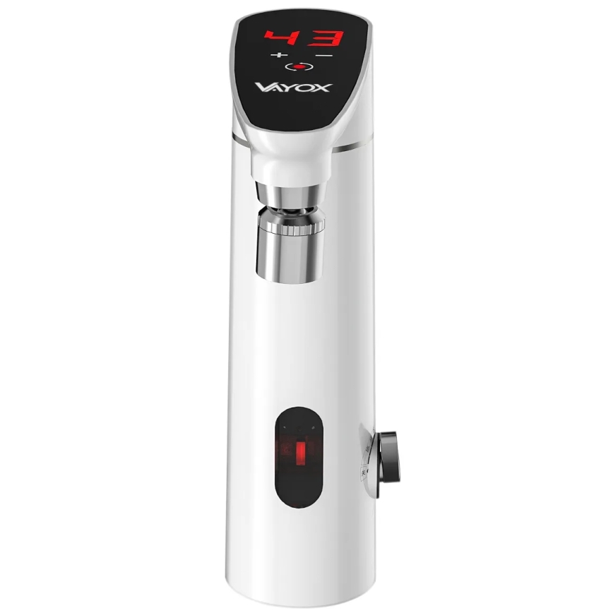 Genomströmningsvärmare med touch med sensor och LED display 3000W/230V IPX4 vit