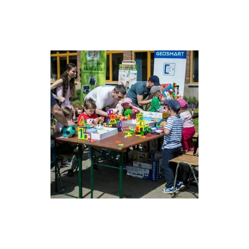 GeoSmart - Magnetiskt byggset 100 delar