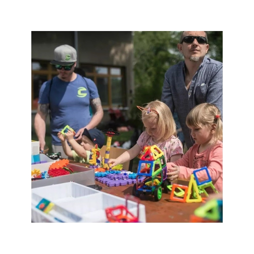 GeoSmart - Magnetiskt byggset 100 delar