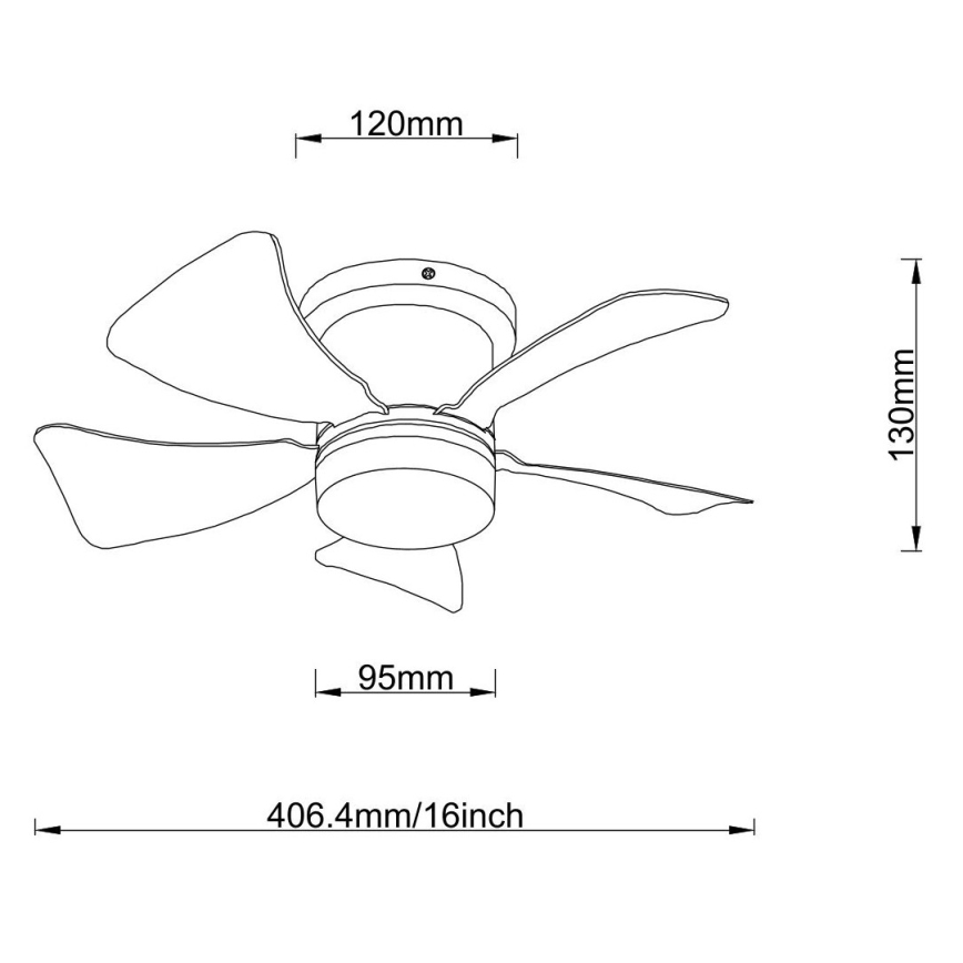Globo - LED Dimbar takfläkt LED/10W/230V 3000-6500K grå + fjärrkontroll