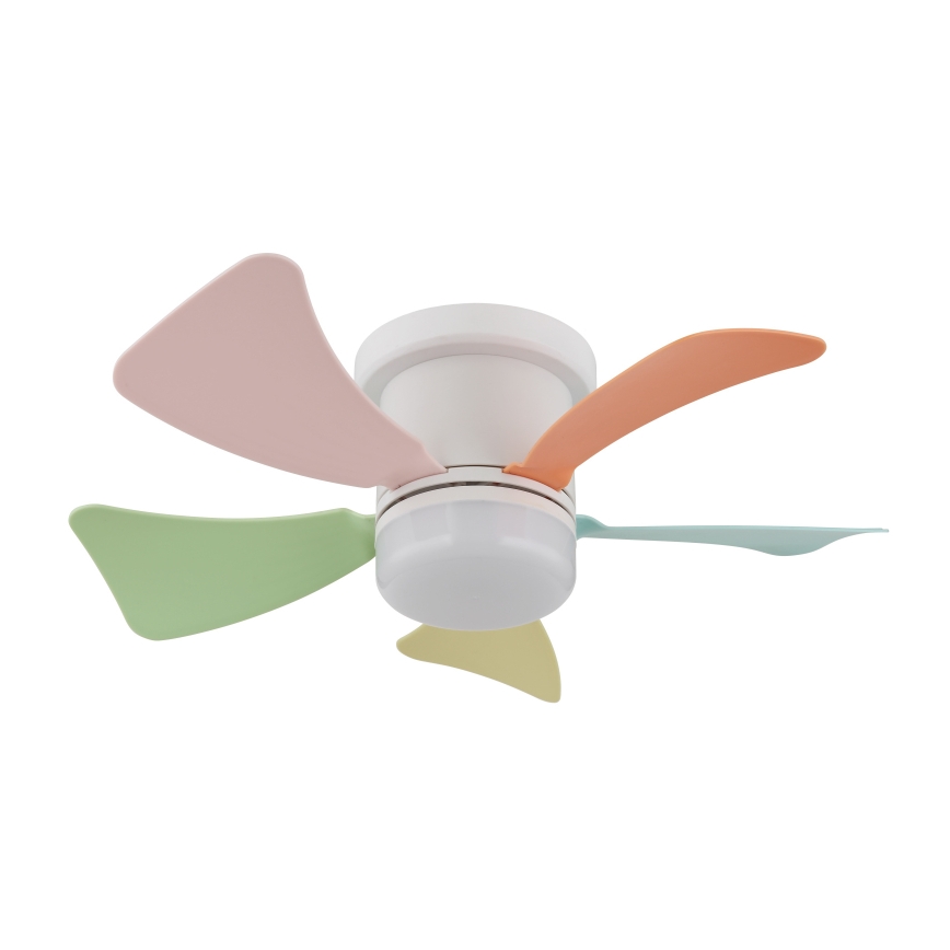 Globo - Dimbar LED-takfläkt LED/10W/2300-6500K färgskiftande + fjärrkontroll